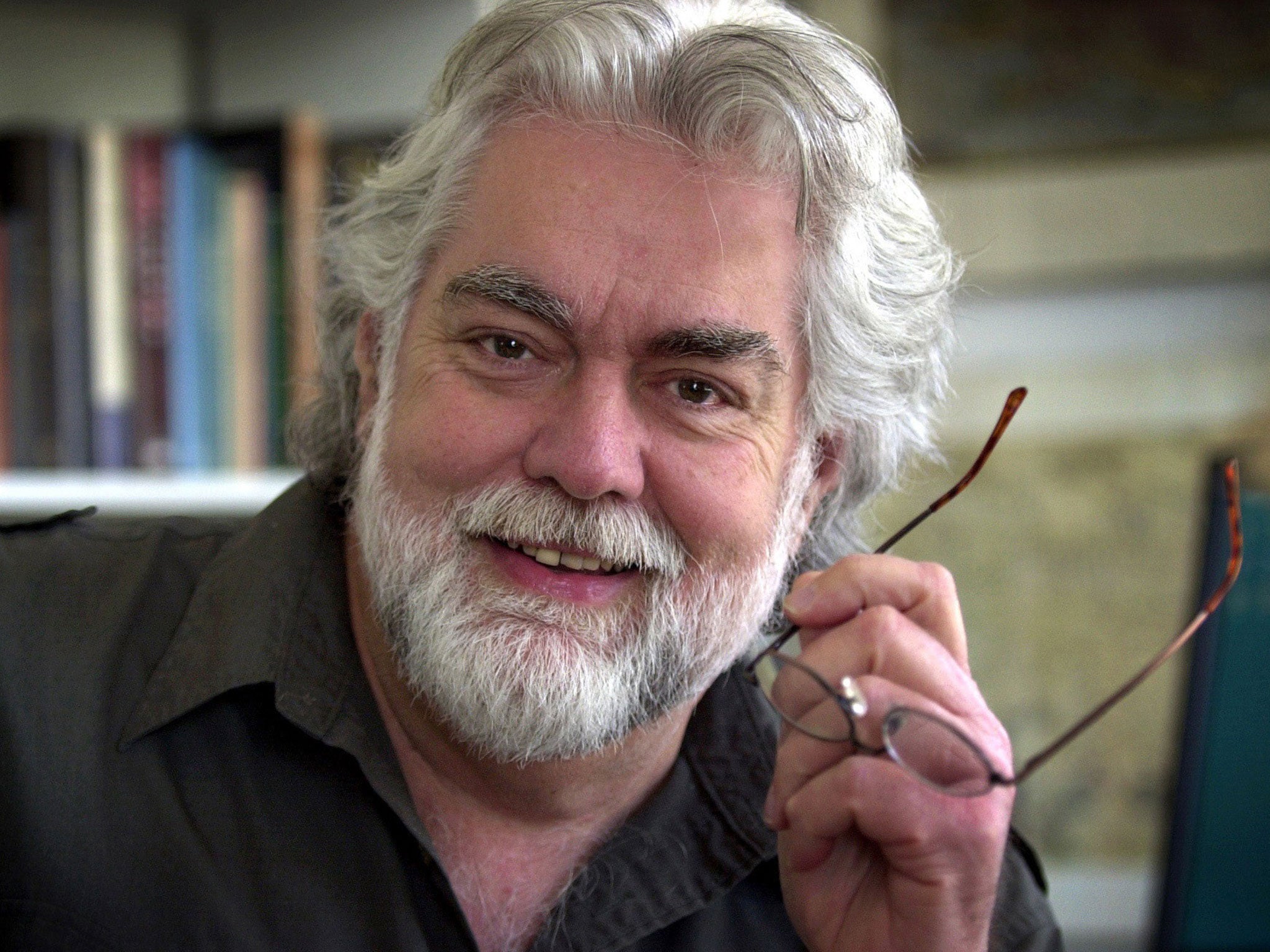 File: Gunnar Hansen poses at his home in Northeast Harbor, Maine, in April 2004