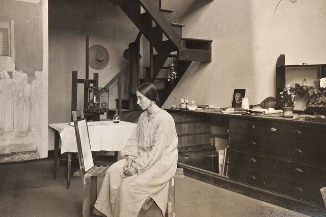 Winifred Knights, seen in the British School in 1923, was the first woman to hold the Rome Scholarship