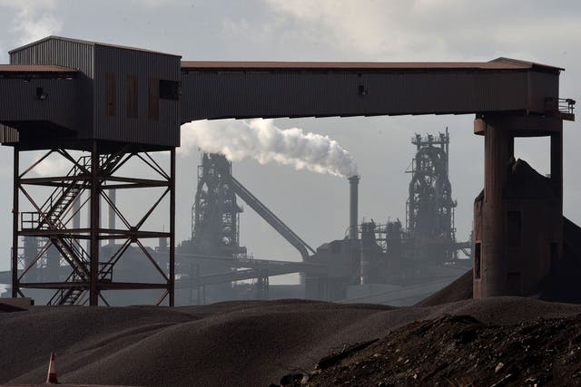 The Tata steel plant in Scunthorpe, where more than 1,200 jobs are being cut