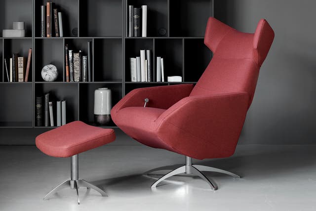 The Harvard recliner was inspired by ‘concept cars’, says designer Rene Hougaard