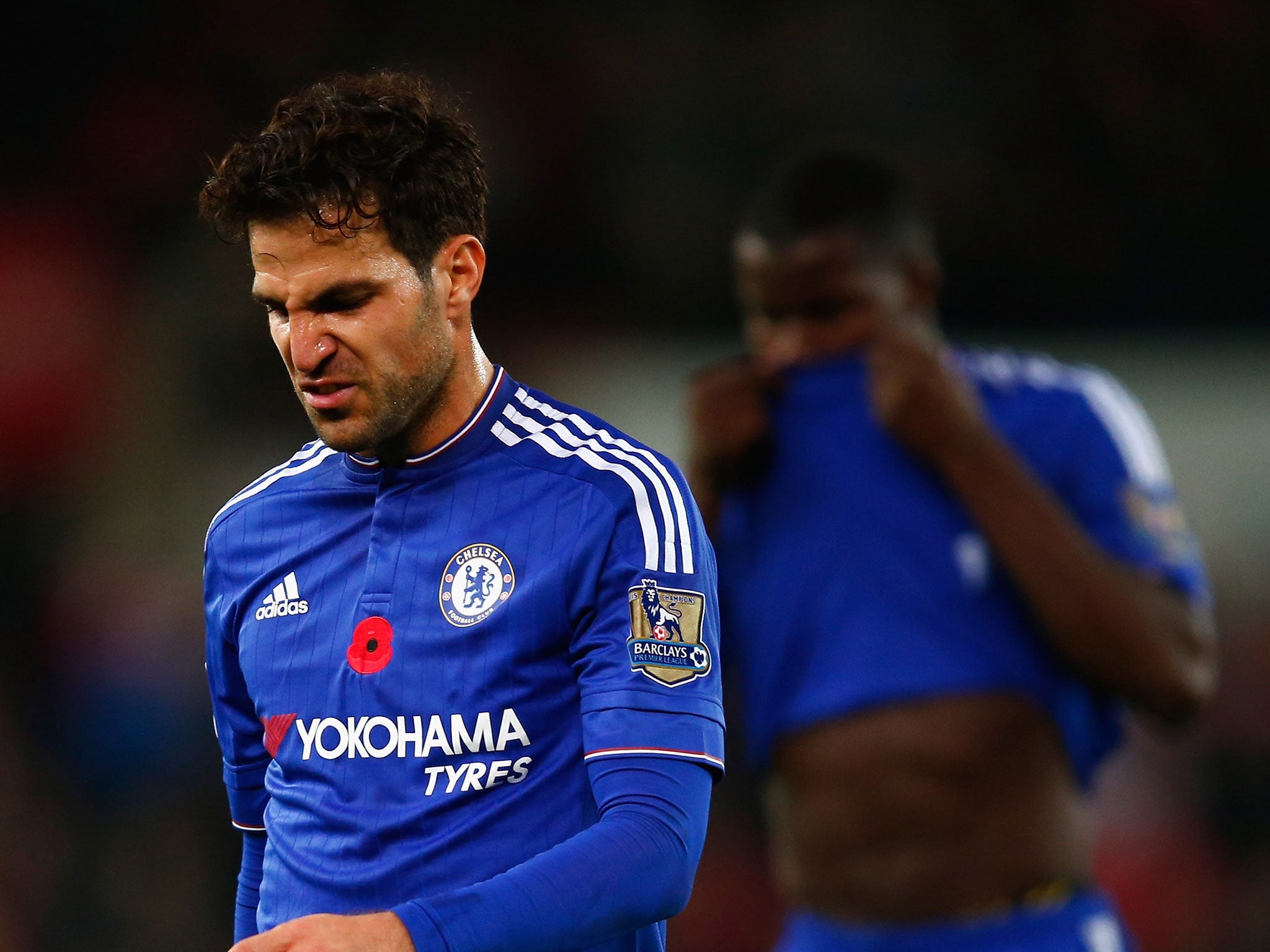 Chelsea midfielder Cesc Fabregas gave the ball away four times in 24 minutes in the loss to Stoke