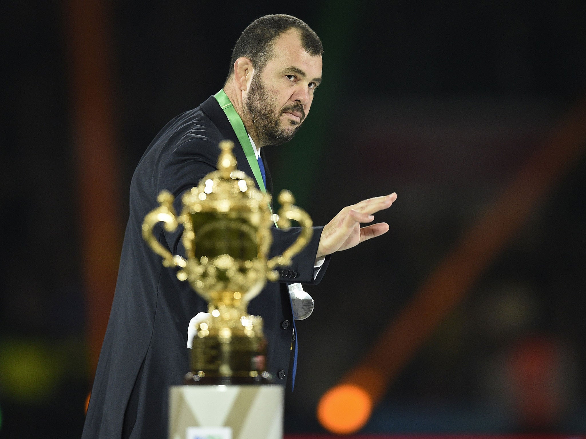 Australia head coach Michael Cheika following the Rugby World Cup final