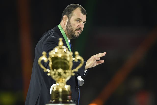 Australia head coach Michael Cheika following the Rugby World Cup final