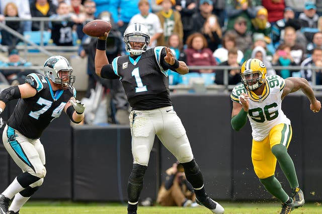 Cam Newton inspired the Carolina Panthers to victory over Green Bay Packers
