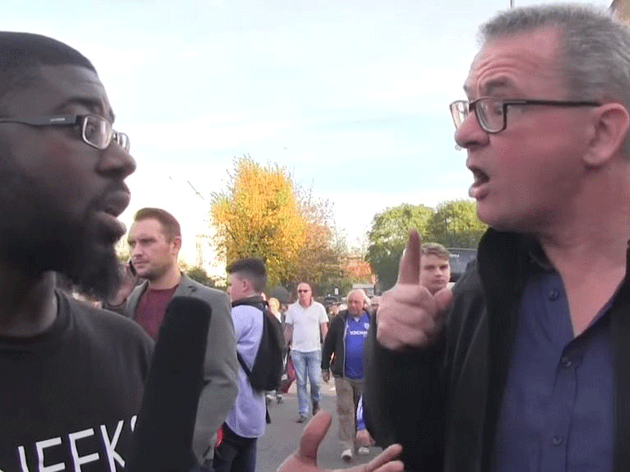 Clive O'Connell, a life-long Chelsea fan, was filmed on camera ranting against Liverpool fans
