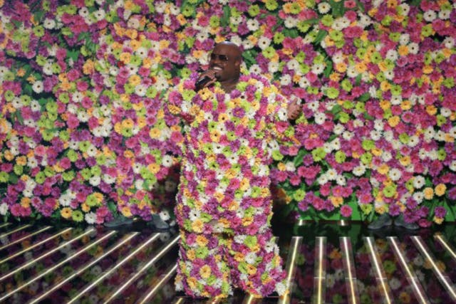Cee Lo Green performs on The X Factor results show on Sunday night
