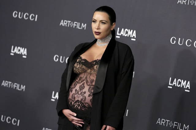 Kim Kardashian arrives at the LACMA Art and Film Gala in Los Angeles, California