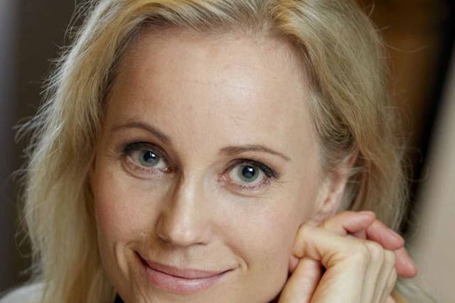 Bridging the gap: at first Sofia Helin found her character difficult to play, but can now 'hear her tone'