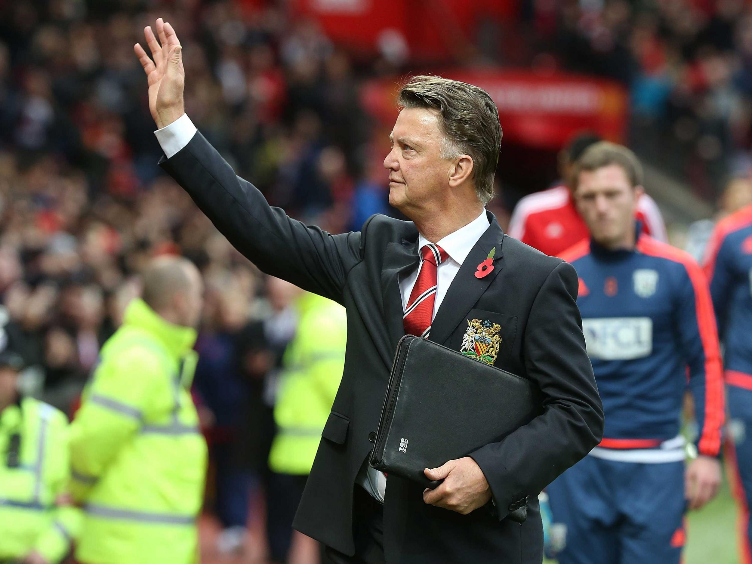 The question is whether Van Gaal will look down on Manchester’s Albert Square holding up the Premier League trophy