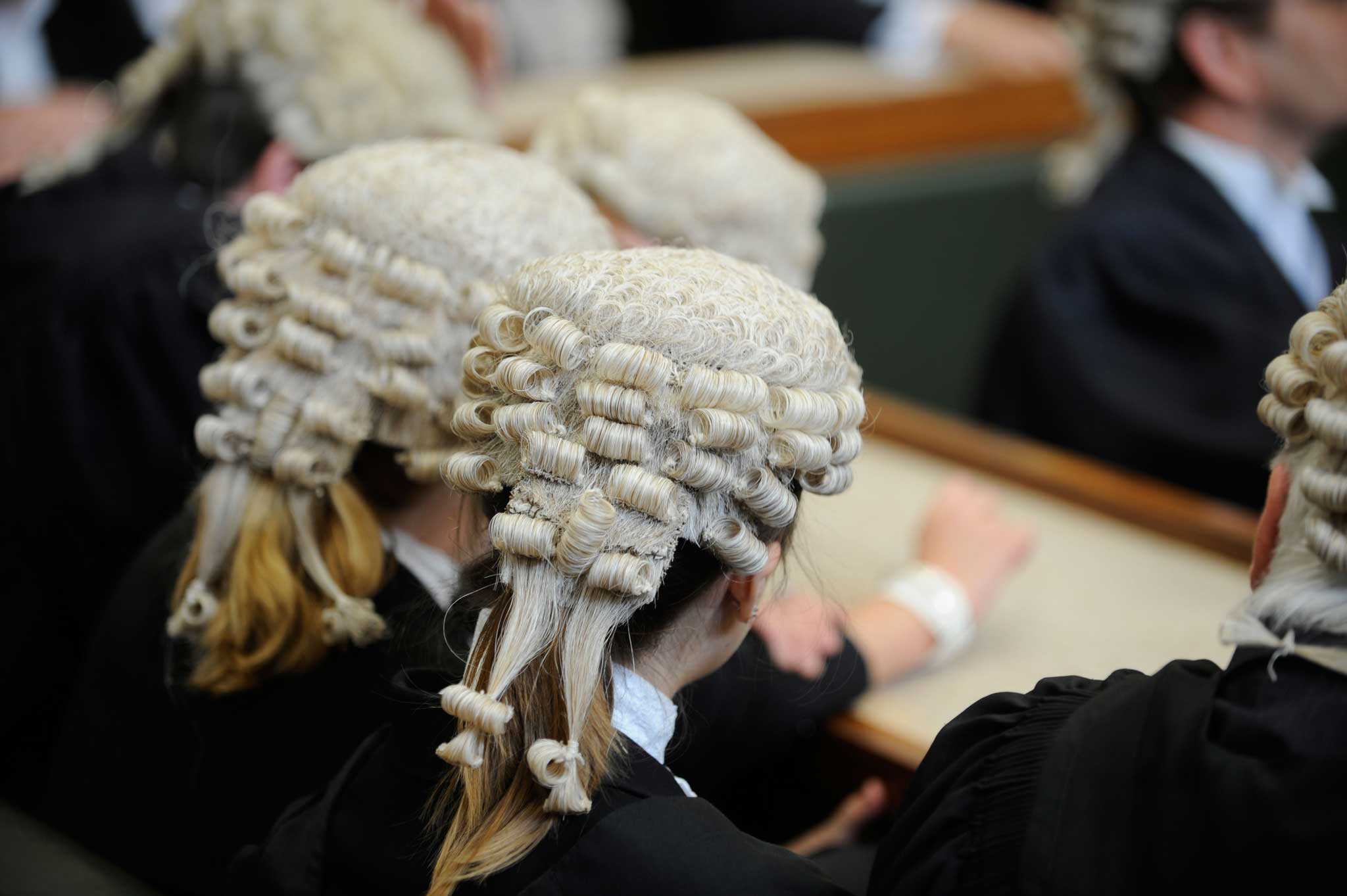 Female barristers in court