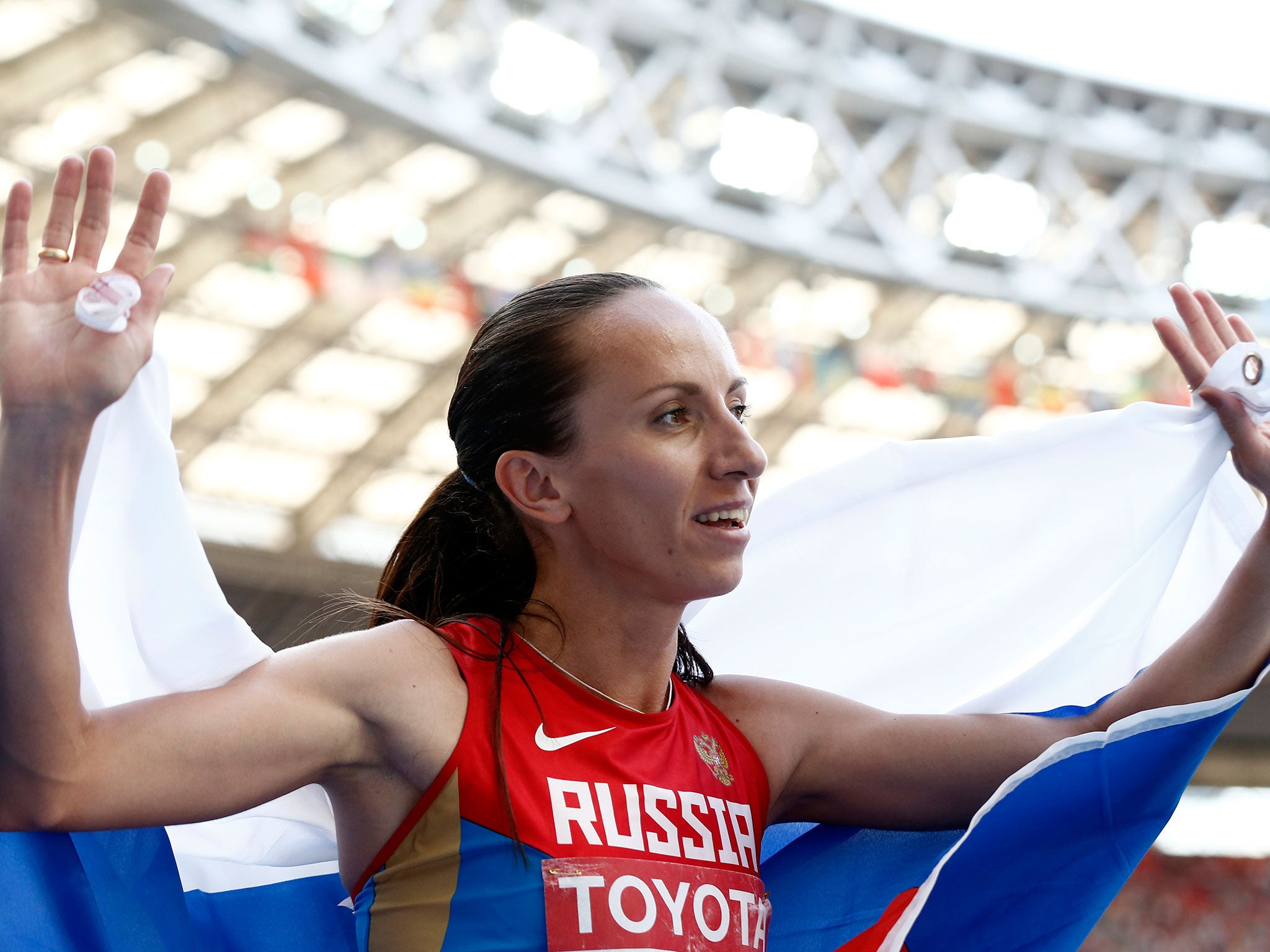 Olympic 800m champion Maria Savinova of Russia