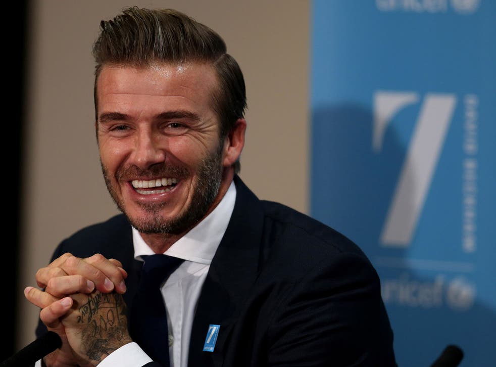 David Beckham played football with young children in Argentina as part of a BBC documentary