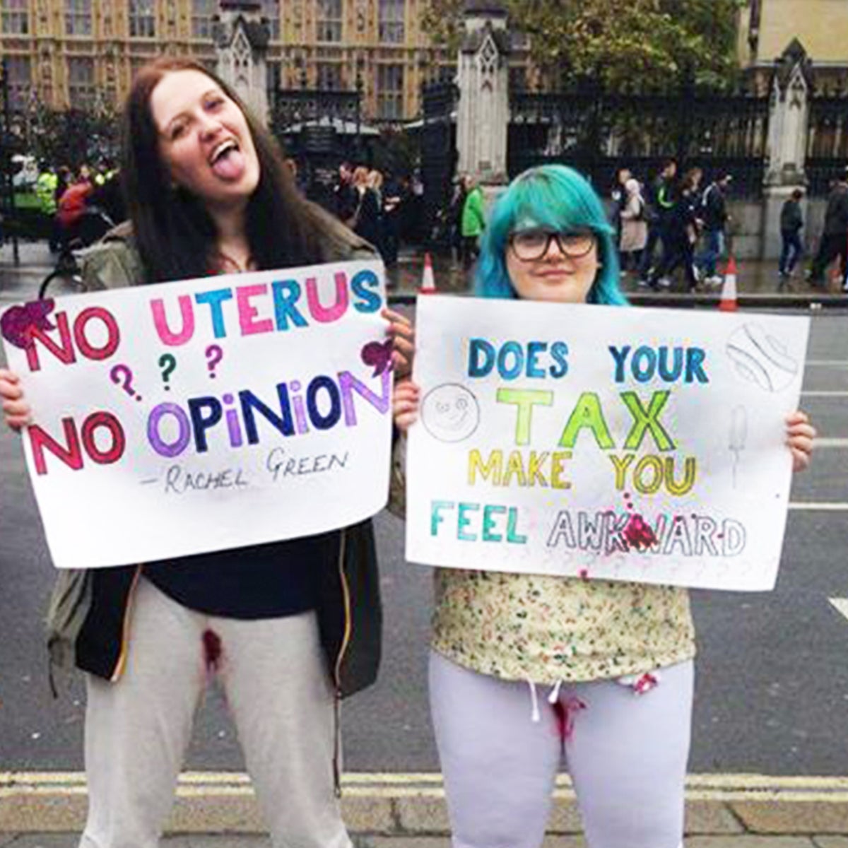 Does our period blood protest make you feel uncomfortable? That's the point, The Independent