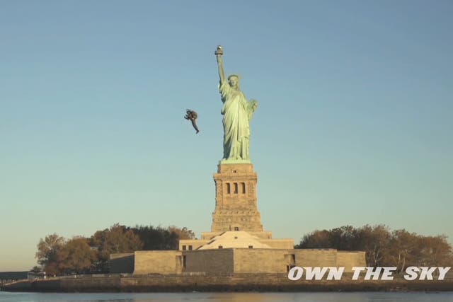 ‘World’s first personal jetpack’ flies around the Statue of Liberty