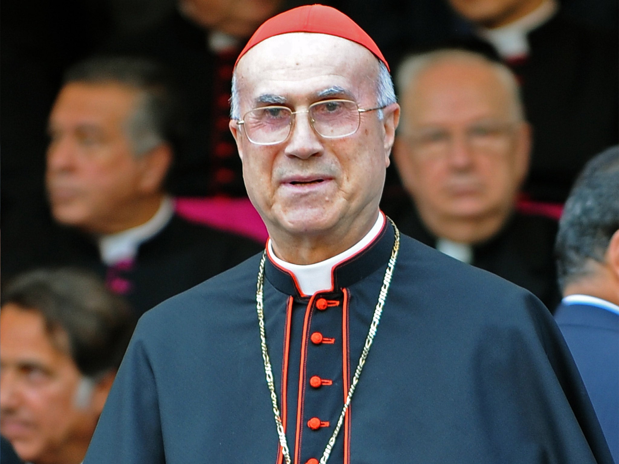Cardinal Bertone was also accused of using money from a charity to refurbish his penthouse (Getty)