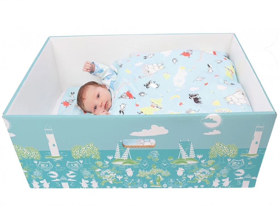 Finnish babies sleep in boxes for the first three to four months