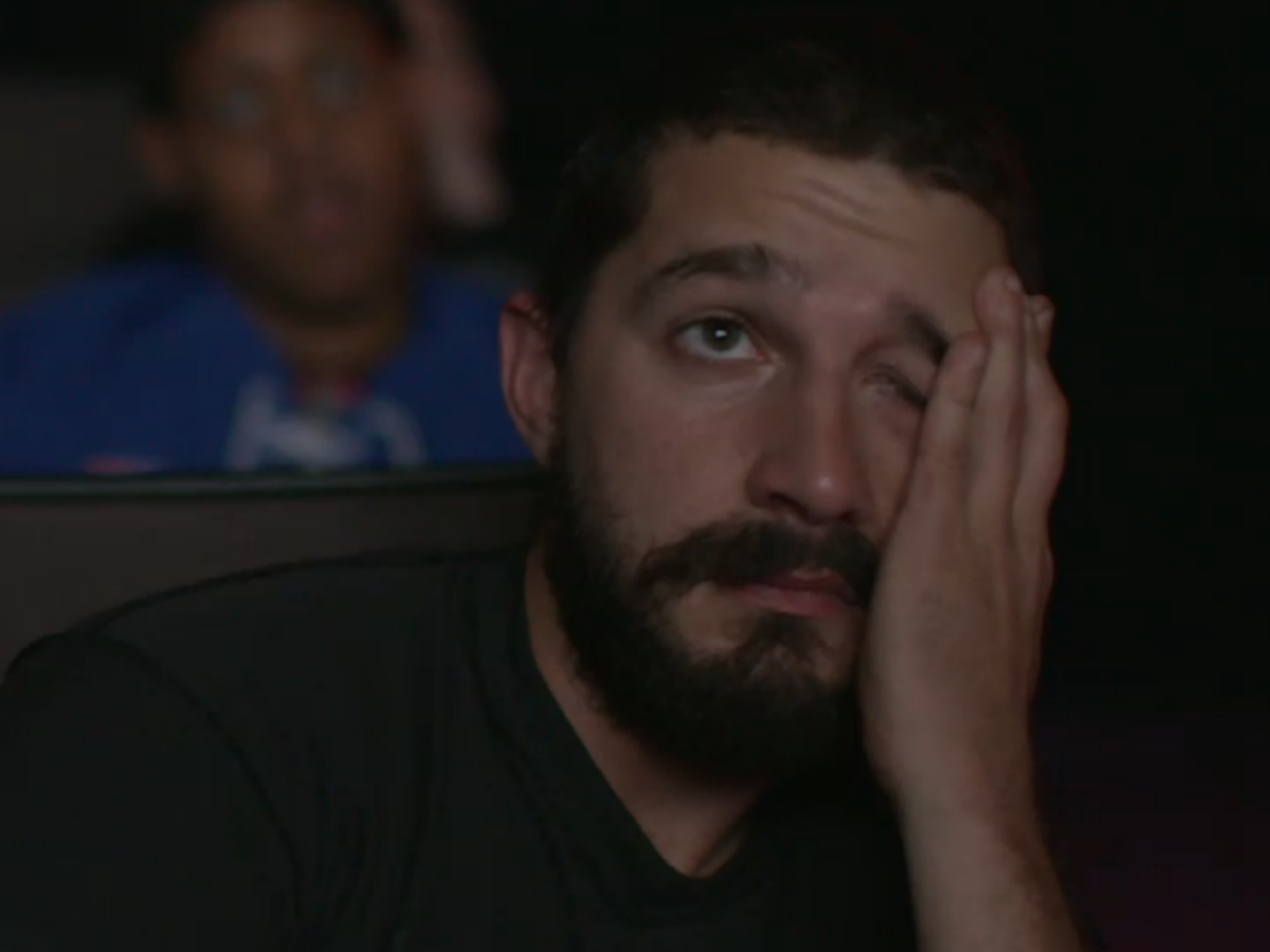 Shia LaBeouf is livestreaming Shia LaBeouf watching Shia LaBeouf