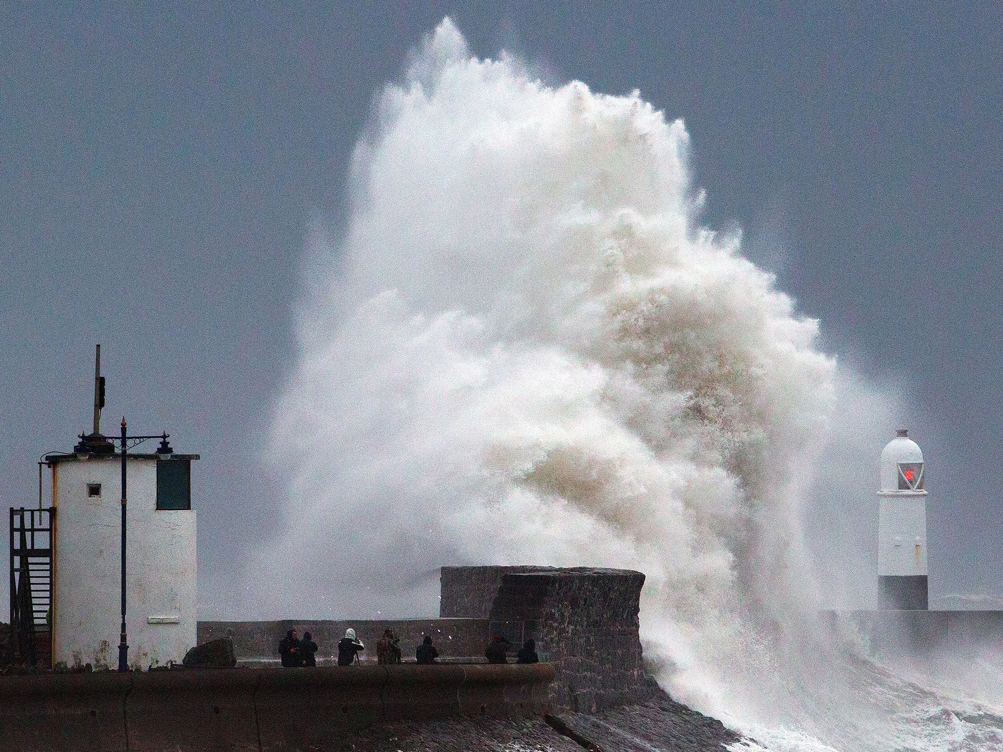 Huge waves are expected to batter the Scottish coast as gales threaten to cause structural damage inland