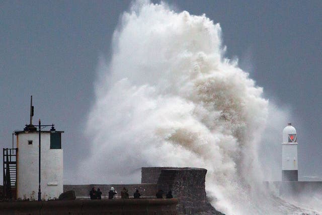 Huge waves are expected to batter the Scottish coast as gales threaten to cause structural damage inland