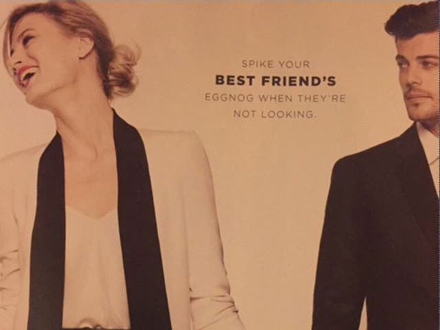 The ad appears in Bloomingdale's Christmas catalogue