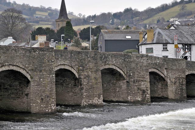 Crickhowell, pictured, has received hundreds of messages of support on social media