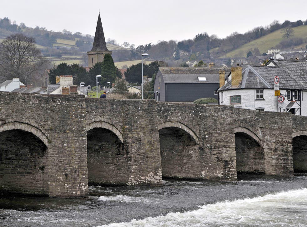 Crickhowell, pictured, has received hundreds of messages of support on social media