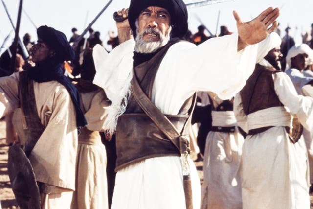 Anthony Quinn in 'The Message'. The film won an Oscar nomination in 1978