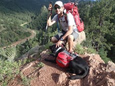 Blind hiker uses satellite technology to find his way