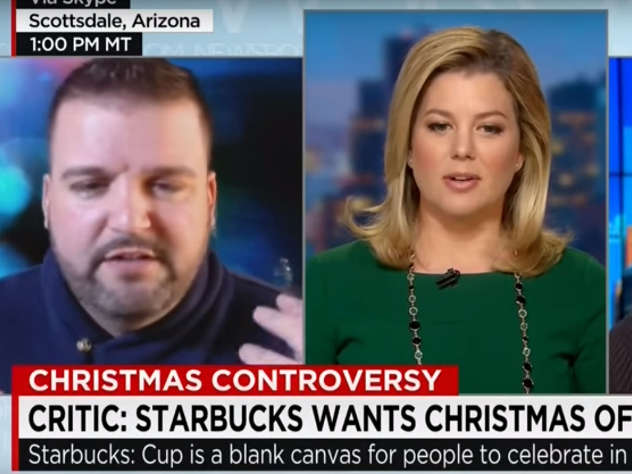 Joshua Feuerstein with presenter Brianna Keilar