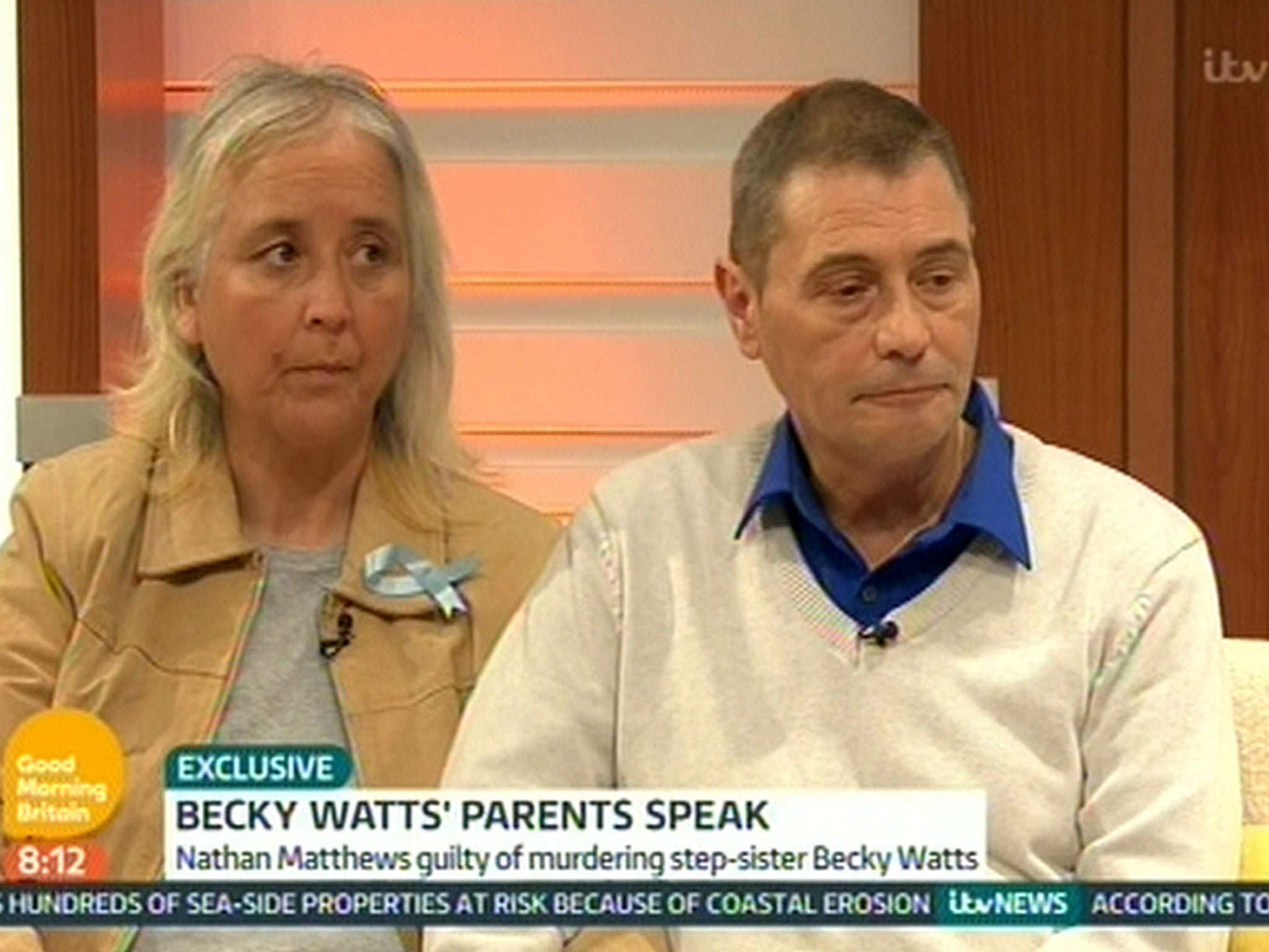 Becky Watt's father Darren Galsworthy and his wife Anjie Galsworthy appearing on ITV's Good Morning Britain (ITV)