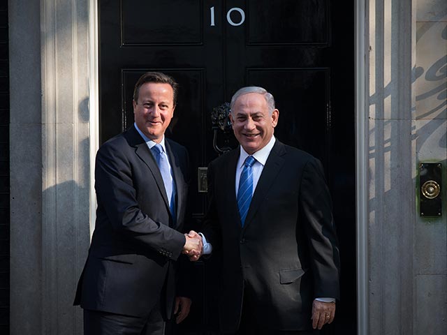 Cameron with... Benjamin Netanyahu