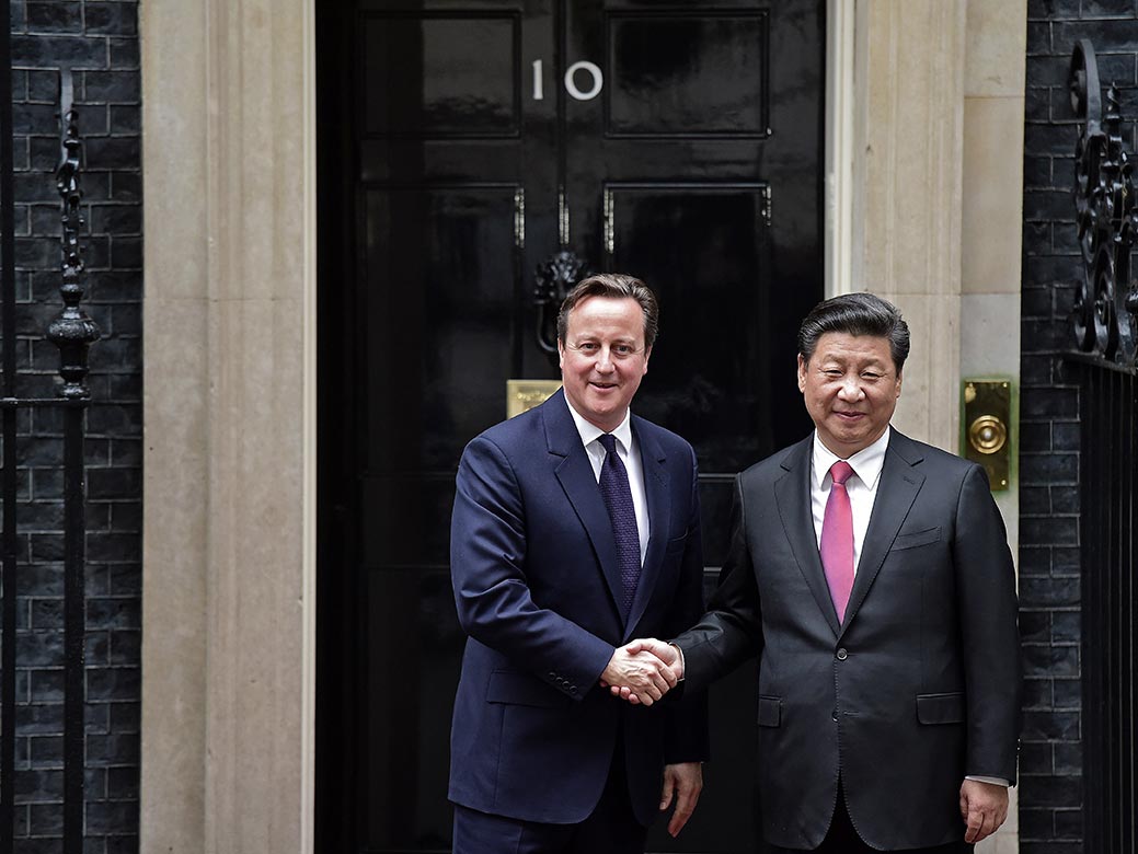 Cameron with... Xi Jinping