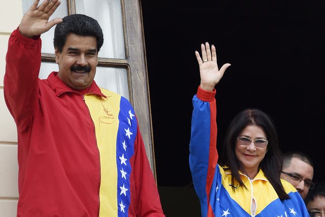 First Lady Flores is referred to as 'First Combatant' by President Maduro