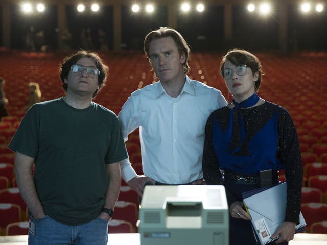 The iMac experience: Michael Stuhlbarg, Michael Fassbender and  Kate Winslet star in ‘Steve Jobs’