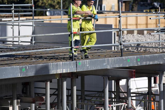The Royal Institution of Chartered Surveyors said that 8 per cent of the UK’s construction workers are EU nationals, accounting for some 176,500 individuals