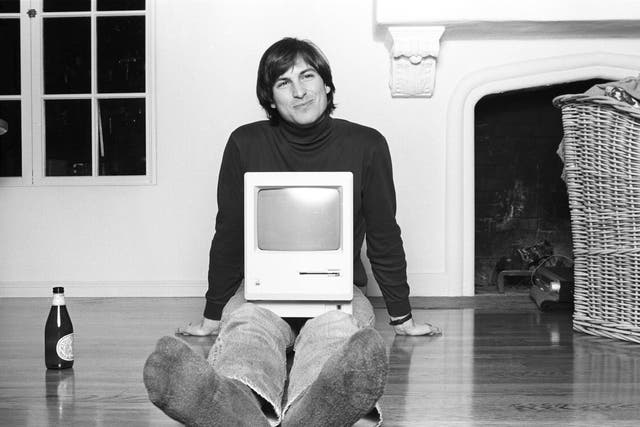 An early picture of Jobs, as featured in the Man in the Machine