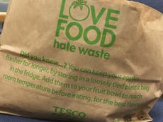 Tesco gives out free paper bags to dodge 5p charge on plastic bags