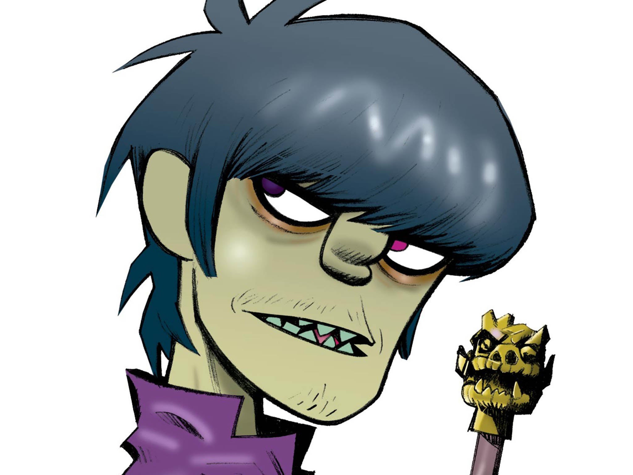 One of the fictional Gorillaz characters
