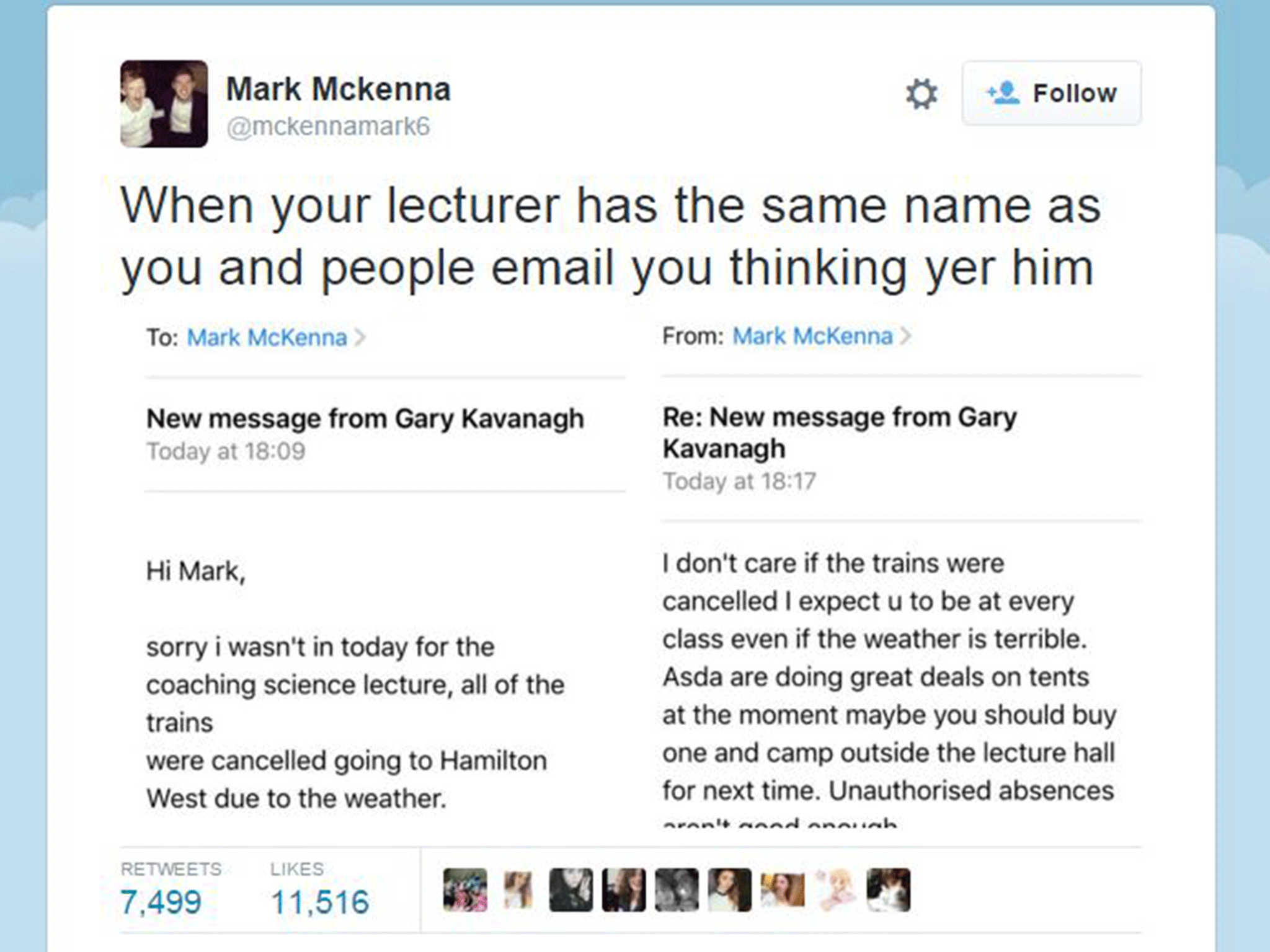 Student S Prank Tweet Pretending To Be His Lecturer Goes