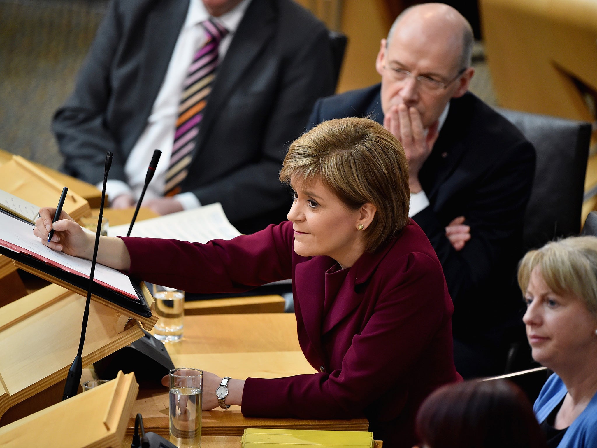 Nicola Sturgeon First Minister of Scotland and the leader of the Scottish National Party