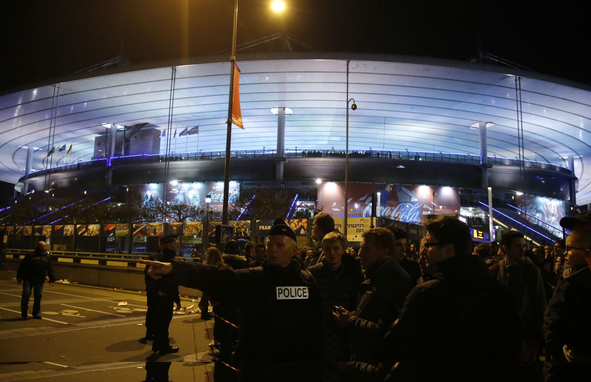 The Stade de France saw scenes of chaos
