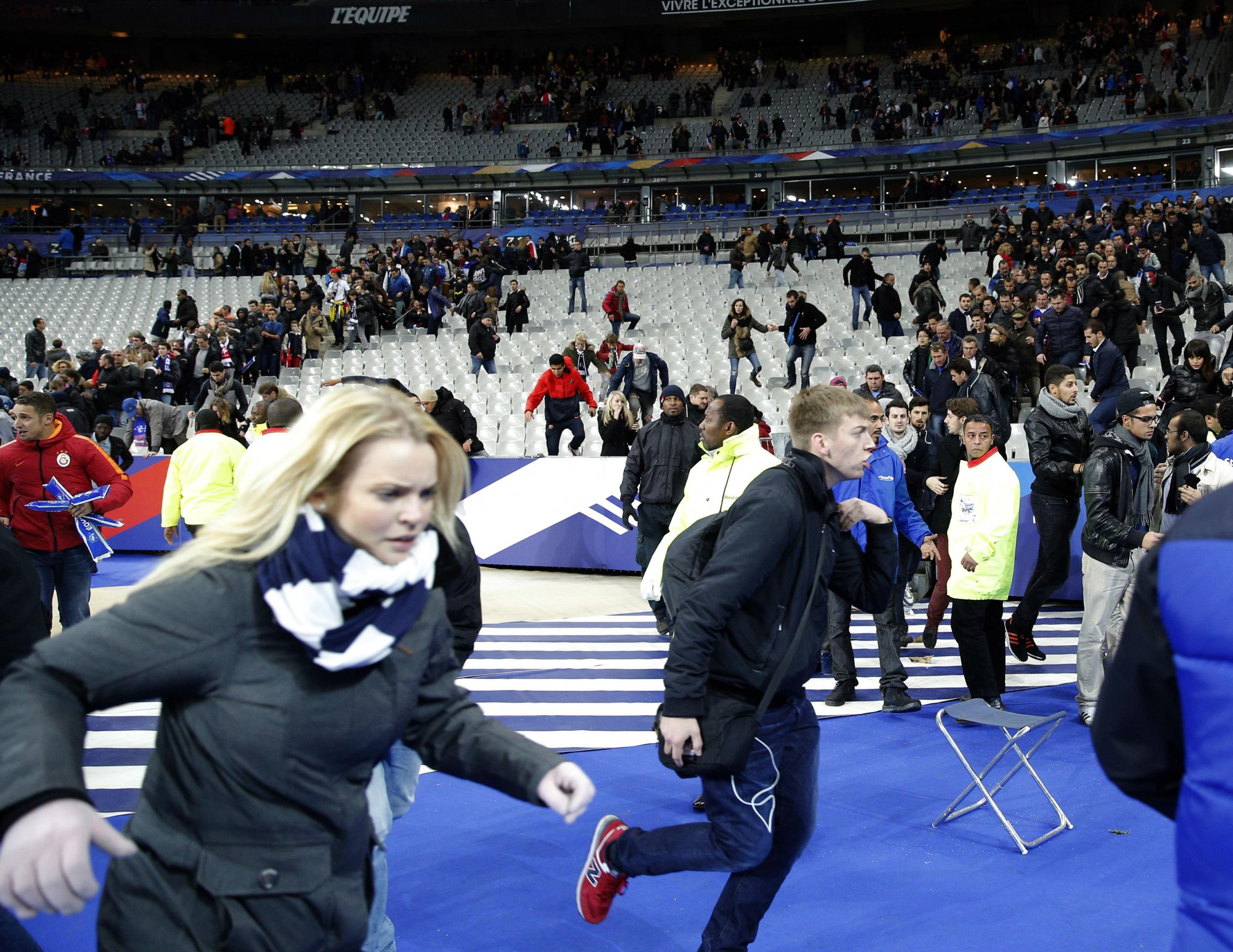 People ran in fear after attack at the Stade de France