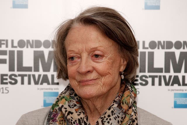 Maggie Smith at The Lady In The Van photocall