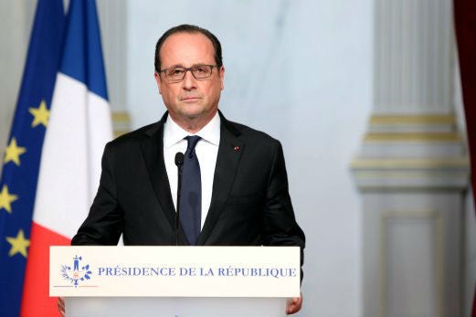 &#13;
Hollande called on France to close ranks against “barbarism”&#13;