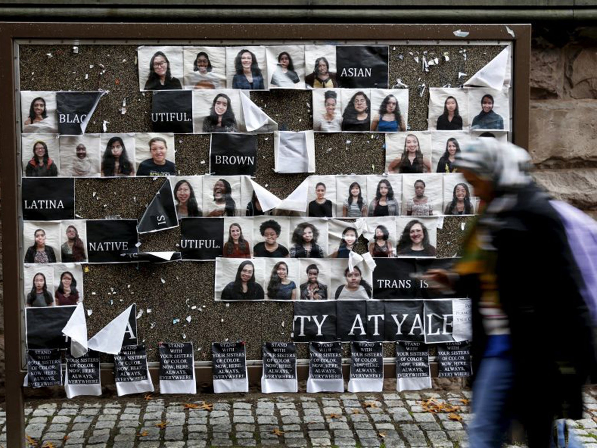 A board emphasizing the importance of diversity at Yale Univeristy