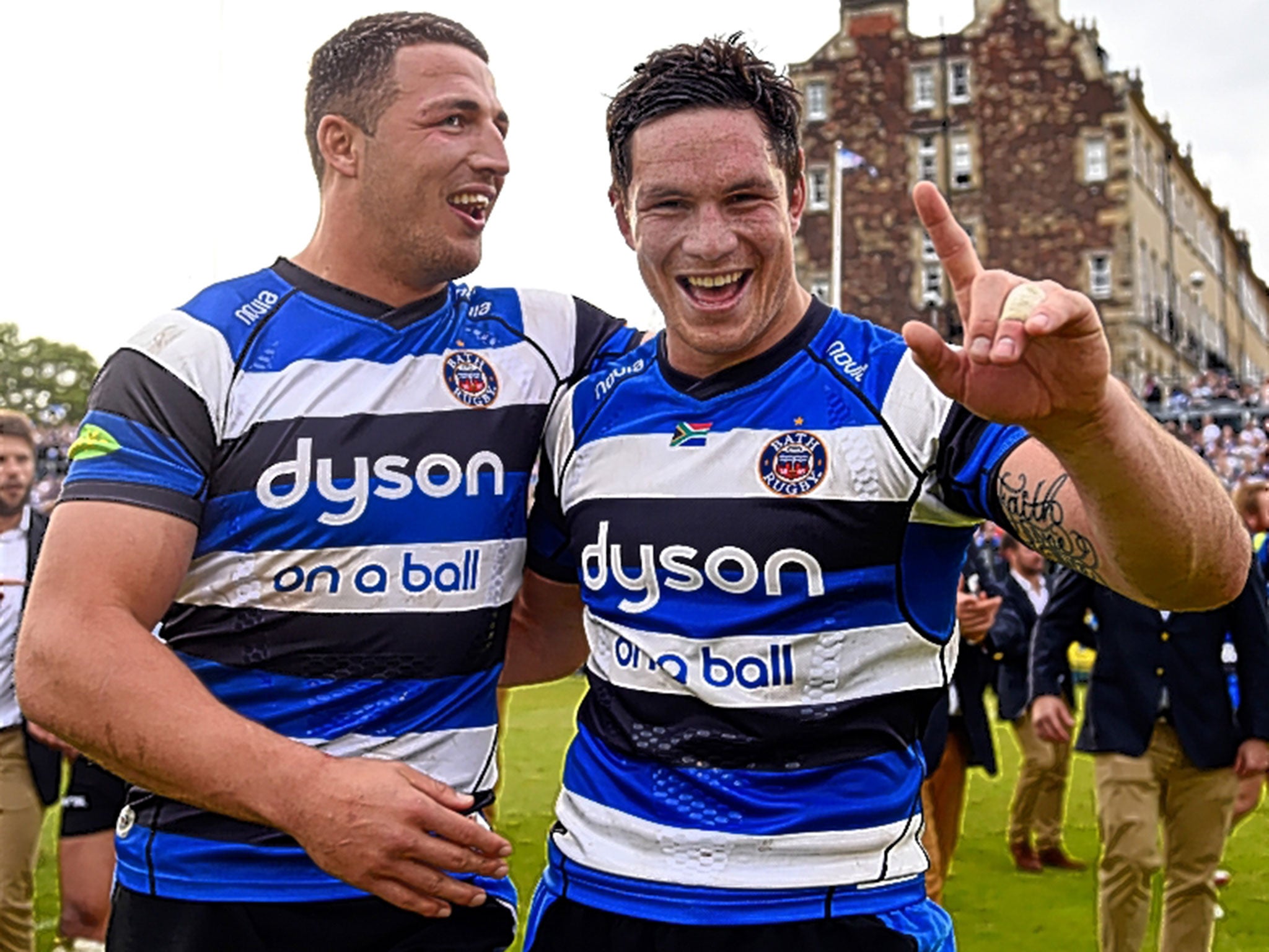 Francois Louw (right) and Sam Burgess are close friends