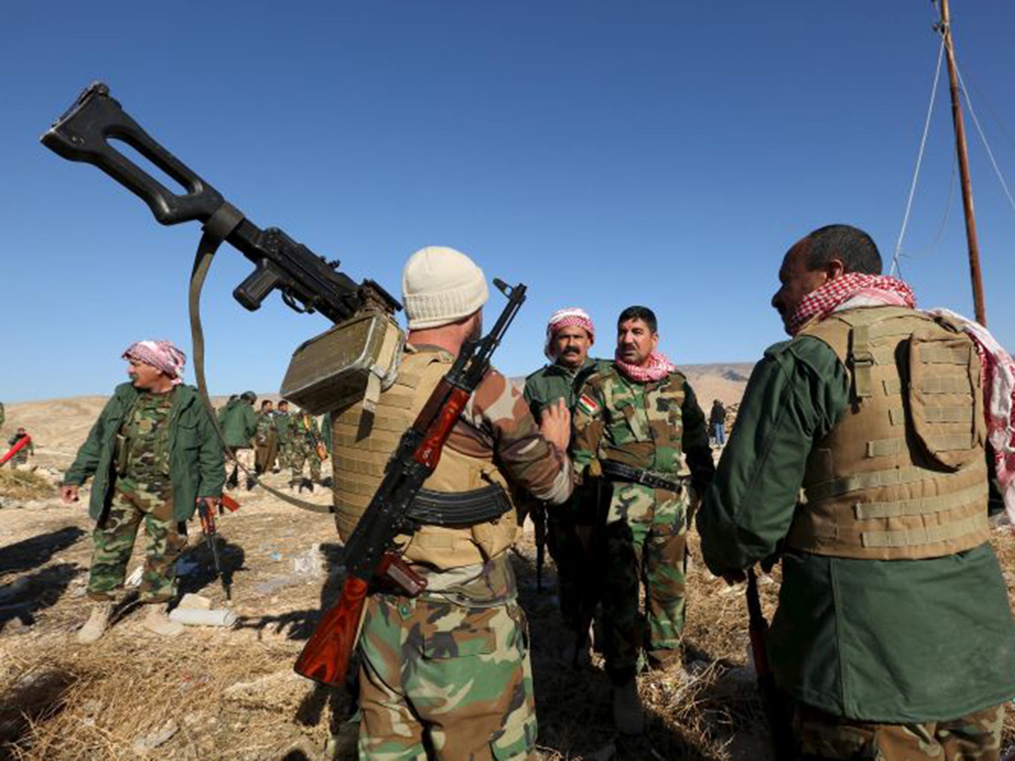 Members of the Kurdish peshmerga forces were attacked by Isis using mustard gas in August last year