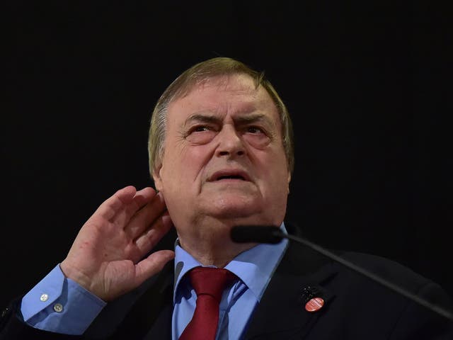 Former Labour Party deputy Prime Minister John Prescott