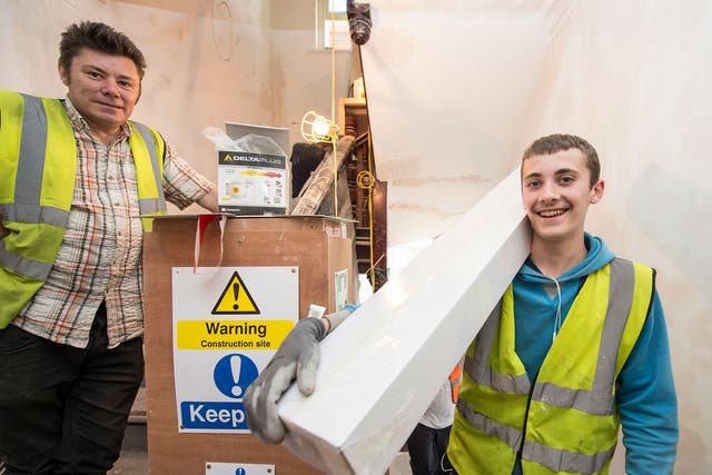 As a result of fundraising by the Evening Standard for the Homeless Veterans campaign, renovation work is underway to provide temporary homes for veterans