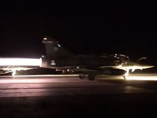 Read more

Video shows French air strikes against Isis targets in Syria